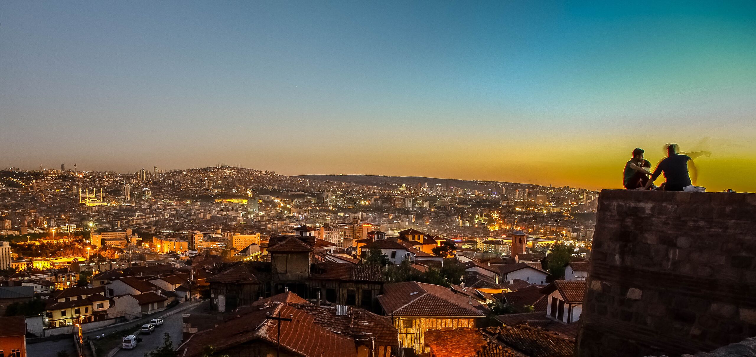 Ankara skyline at sunset